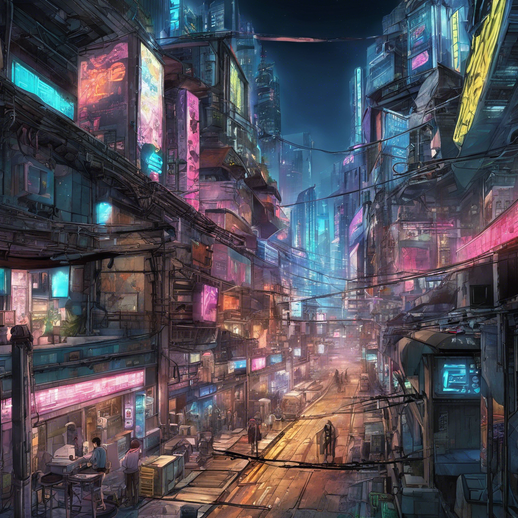 Cyberpunk City Artwork https://apps.apple.com/us/app/ai-anime-manga/id6474078005
